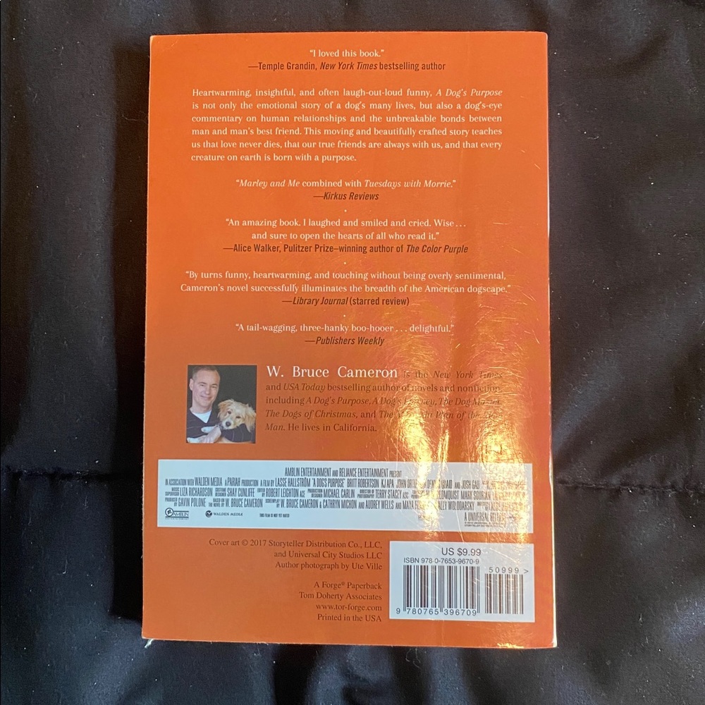 A Dog's Purpose by W. Bruce Cameron - Paperback - Picture 2 of 3